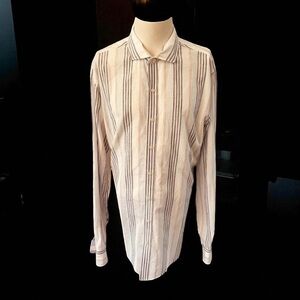 DAVID WOOD SYSTEM 75 DOWNING LONG SLEEVE COTTON SHIRT SIZE XL